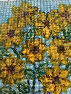 Yellow Sunflower Floral Canvas Art